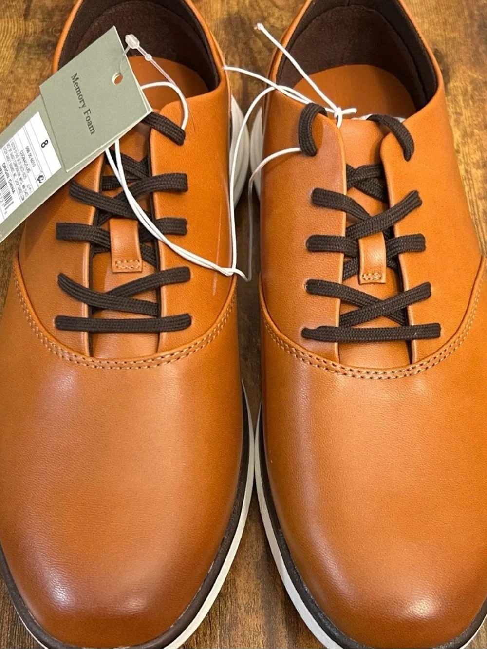Men's Luis Hybrid Oxford Sneakers - Goodfellow & Co™ Cognac Lace up Size 8 new